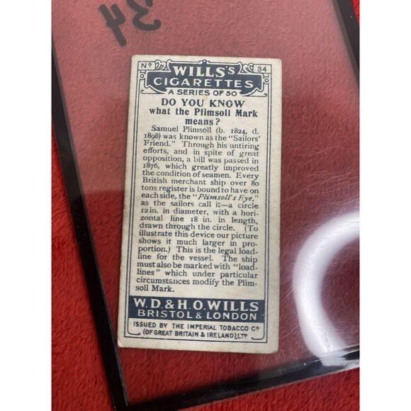 Do You Know series, Wills's Cigarettes Card: No.34 what the Plimsoll Mark Means? - Picture 3 of 4